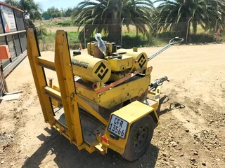 Bomag Walk- Behind Roller and Trailer (separately or sold as set)