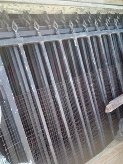 Steel palisade fencing