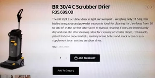 Karcher Scrubber drier BR 30/4 C EP as new.