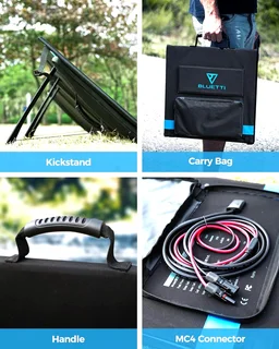 Bluetti PV120 120W Monocrystalline Solar Panel.