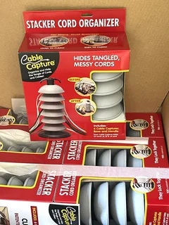Cable Capture Stackers Cord Organizer x 7 units from California USA.