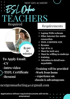 Hiring online Esl teachers