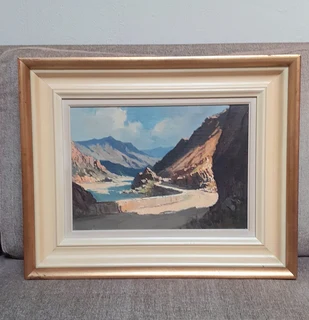 Titta Fasciotti original oil painting framed.