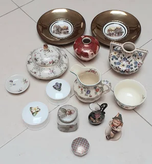 Ceramic ornaments. A vintage collection.