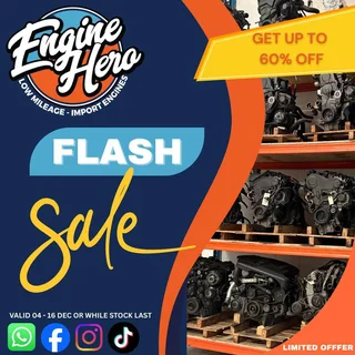 Low Mileage Import Engines | Crazy Flash Sale | Import Engines From R7 499 | Engine Hero |