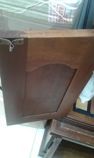 2 x BEDSIDE TABLES, PEDESTALS.