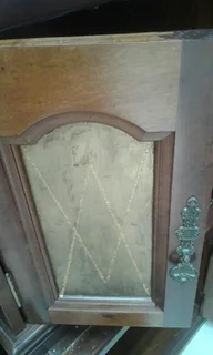 2 x BEDSIDE TABLES, PEDESTALS.