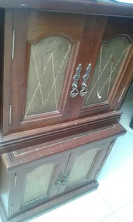 2 x BEDSIDE TABLES, PEDESTALS.