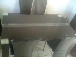 Dining table with 6 chairs