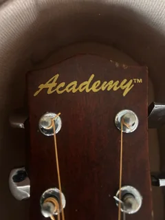 Academy acoustic guitar with padded hardcase