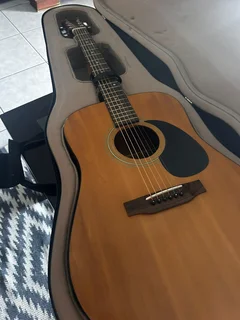 Academy acoustic guitar with padded hardcase