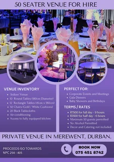 Venue for Hire in Bluff Area