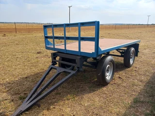 2 Ton Platbak Plaaswa / Farm Trailer For Sale (012030)