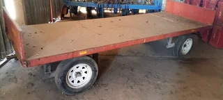 BPI 4 Wiel Druiwekrat Sleepwa / 4 Wheel Grape Crate Trailer For Sale (014702)