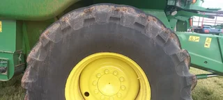 2x Atlas 800.65 R32 Gebruikte Stroper Bande / USed Harvester Tires for Sale (014825)