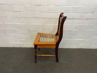 Yellow and Blackwood Riempie Dining Chair - PRICE DROP- A45573