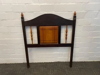 Darkwood Yellowwood Single Headboard- A42585