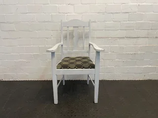 White Wooden Armchair - Price Drop- A44661