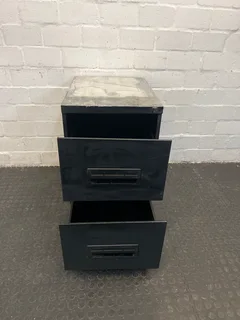 Black Two Drawer Credenza - REDUCED- A49681