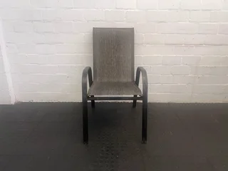 Grey Steel Framed Patio Chair (Slight Rust)- A46288