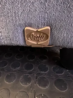 A56553-Stylish Single Bed Base - Grey/Blue Upholstery- A56553