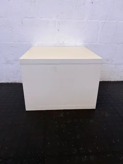Modern White Cube Storage Unit – Minimalist Design- A55971
