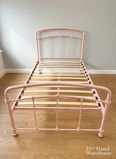 Charming Pink Metal 3/4 Bed Frame- A56201