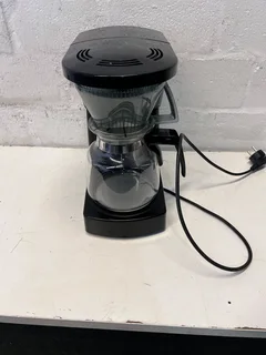 Sleek Black Coffee Maker with Glass Carafe and Auto Shut-Off- A53933