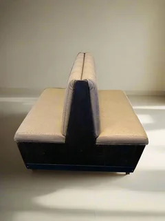 Dbl Sided - 120cm - Stylish Beige Upholstered Restaurant Booth Seat Wooden Frame –  A54210