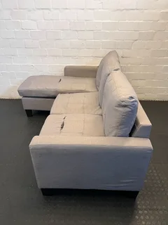 Stylish Grey Fabric Sectional Sofa - Minor Wear and Tear- A55428