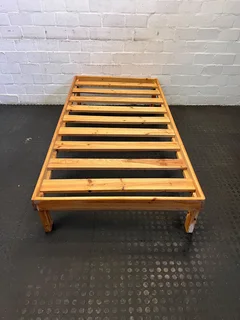 ️ Sturdy Pine Wooden Bed Frame With Minor Scuffs - Great Condition - Reduced- A53257