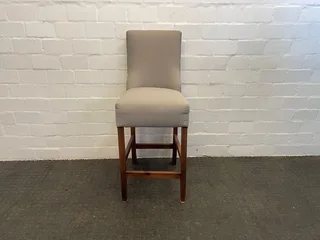 Cream & Green Print Wooden Dining Chair - Price Drop- A42899