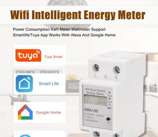 Gently Used Smart WiFi Geyser timer-Built in Watt meter-Smart Life/Tuya app .- A48086