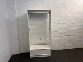 White 1 Drawer Hanging Rail (Missing Drawer)- A46700