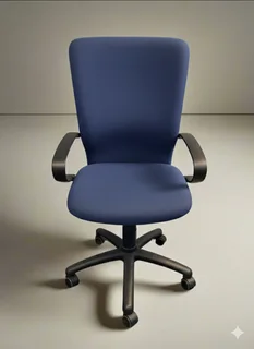 Ergonomic Navy Office Chair with Minor Wear - Comfortable & Versatile- A55386