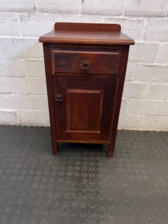 Elegant Mahogany Nightstand With Drawer And Door - Reduced- A54340