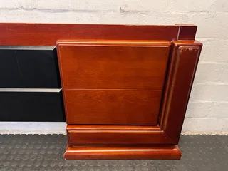 Elegant King-Sized Wooden Headboard – Cherry Finish- A55185