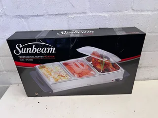 Stainless Steel 3-Pan Electric Food Warmer by Sunbeam- A55388