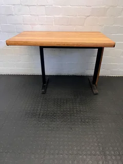 Wooden Wall Mounted Table with Metal Base- A54550