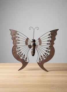 Rustic Metal Butterfly Wall Art- A56512