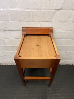 Vintage Wooden Bar Stool – Sturdy &amp; Timeless Design- A55466