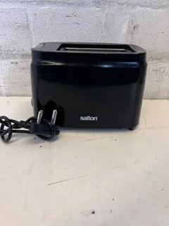Compact Black Salton Toaster with Minor Scratches- A52878