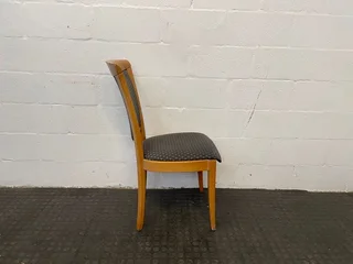 Oak Wood Printed Dining Chair - PRICE DROP- A43587