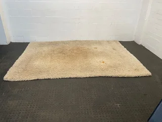 Cream Woolen Rug 195cm X 289 - PRICE DROP- A43976