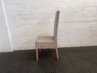 Wicker Whitewash Dining Chair - PRICE DROP- A46765