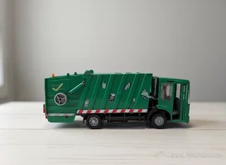 Green City Clean Toy Garbage Truck - Realistic Recycling Fun!- A56337