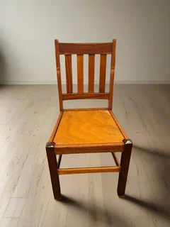 Vintage Solid Wood Slatted Back Dining Chair – Minor Scuffs- A55764