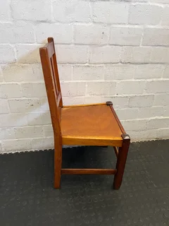 Vintage Solid Wood Slatted Back Dining Chair – Minor Scuffs- A55764