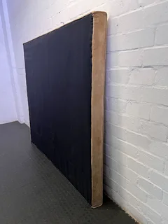 Elegant Beige Velvet Tufted Headboard - Queen/King Size- A56635