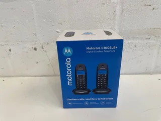 Motorola C1002LB&#43; Duo Cordless Phone Black- A44443